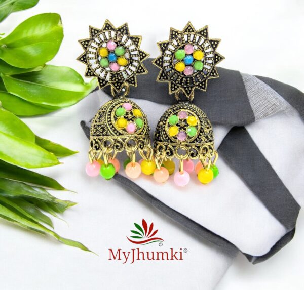 Oxidised Jhumka Earring For Women